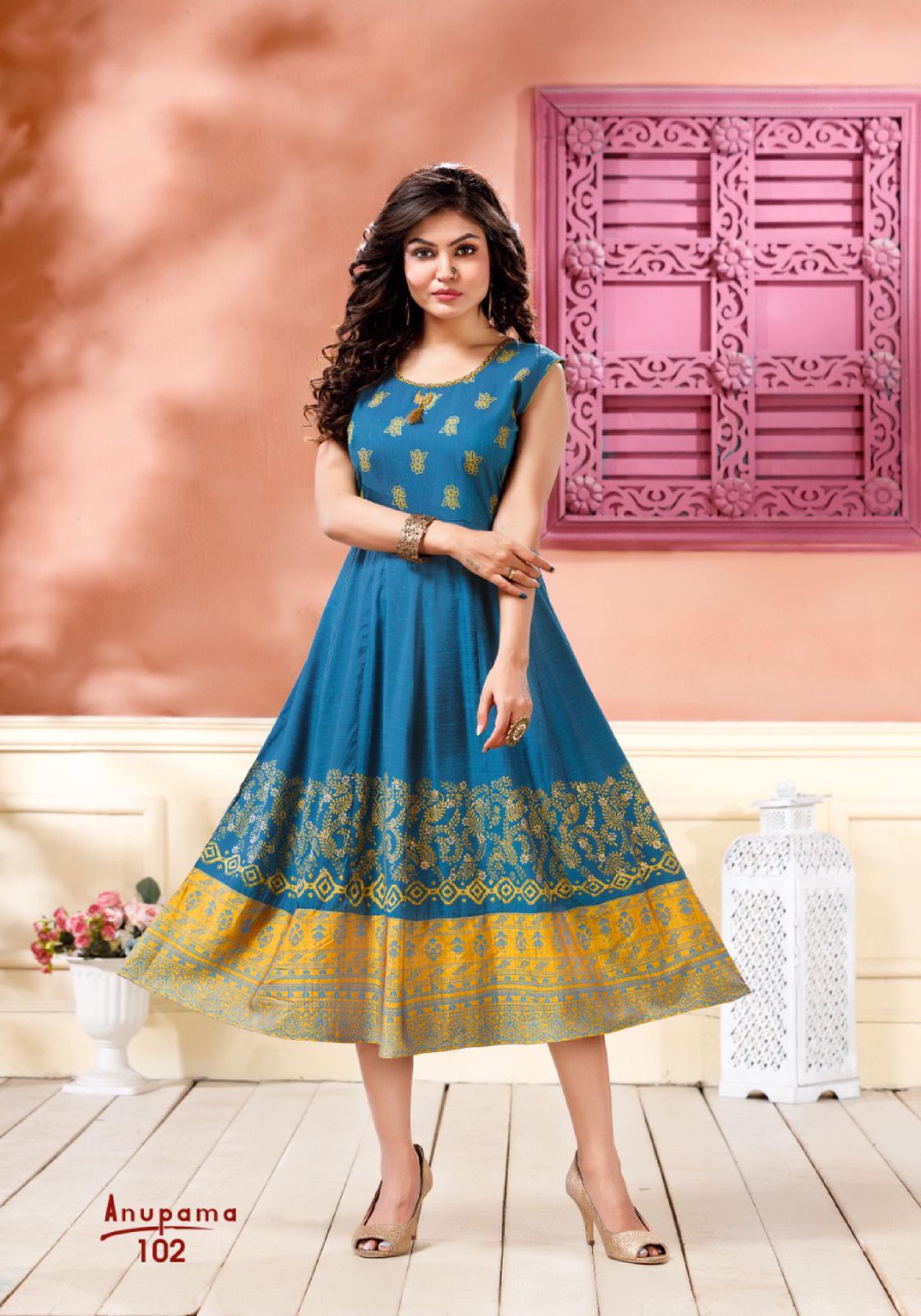 Anupama Ethnic Wear Fancy Designer Rayon Latest Anarkali Kurti Collection