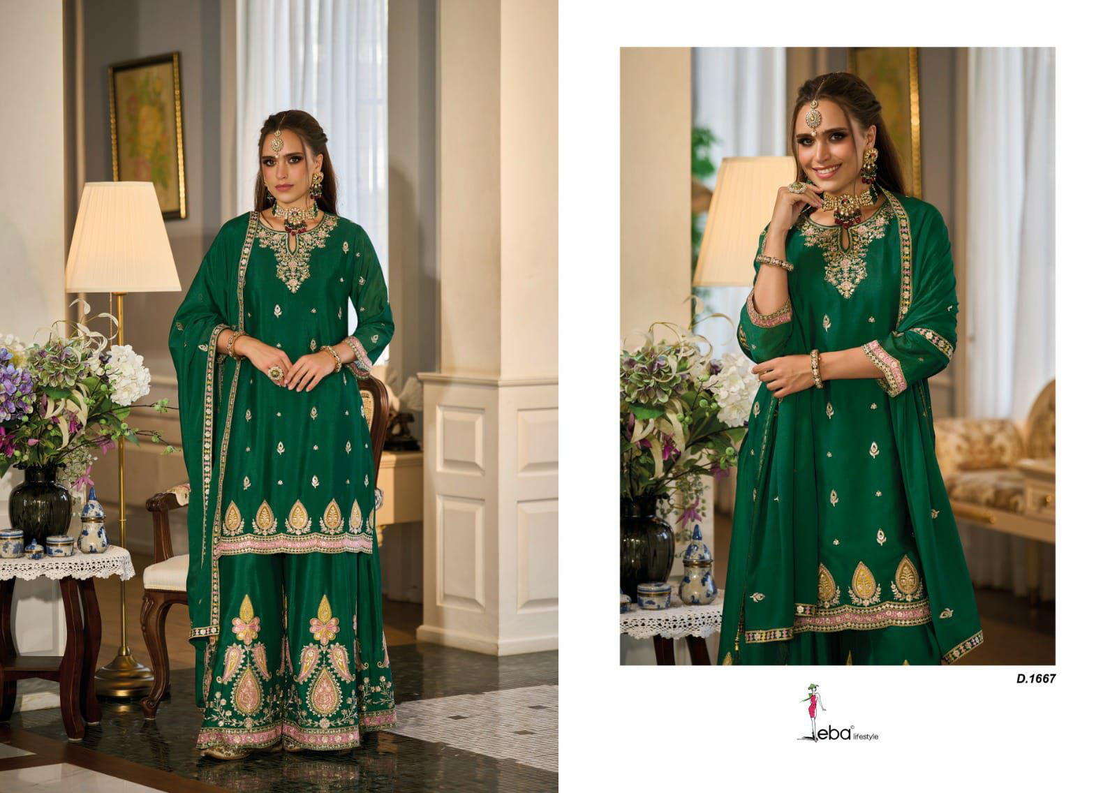 Ishqia By Eba 1665 To 1667 Surat Readymade Suit wholesale market