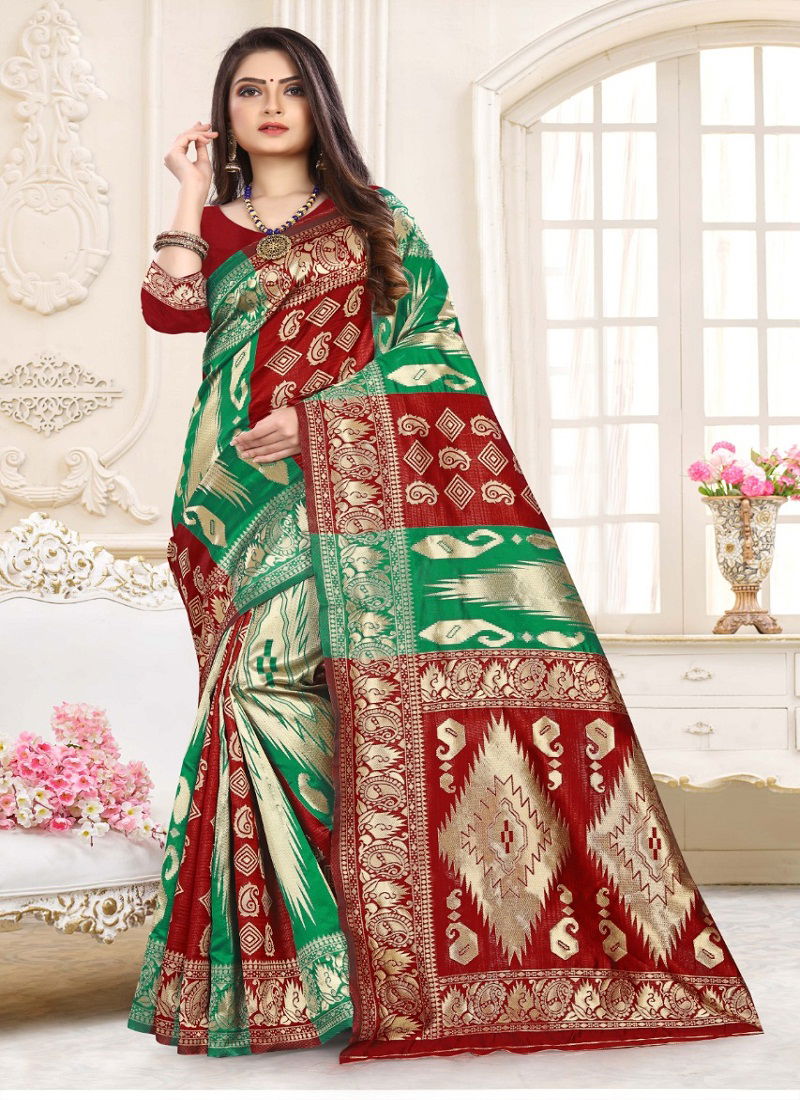 Pent House Latest Full Printed Design Wedding Saree Collection 