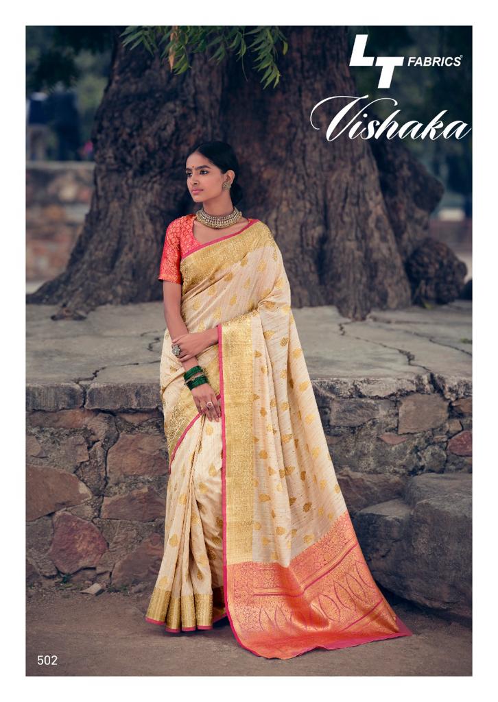 Lt Vishaka  Silk Latest fancy Designer Festive Wear Silk Heavy Sarees Collection