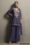 Ethnic Silk Blend Embroidery Ladies Plazzo Suits