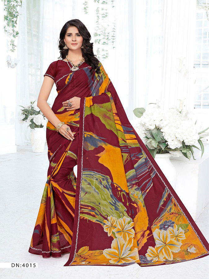 Ganesha Saraswati 4 Latest Daily Wear Pure Cotton Sarees Collection