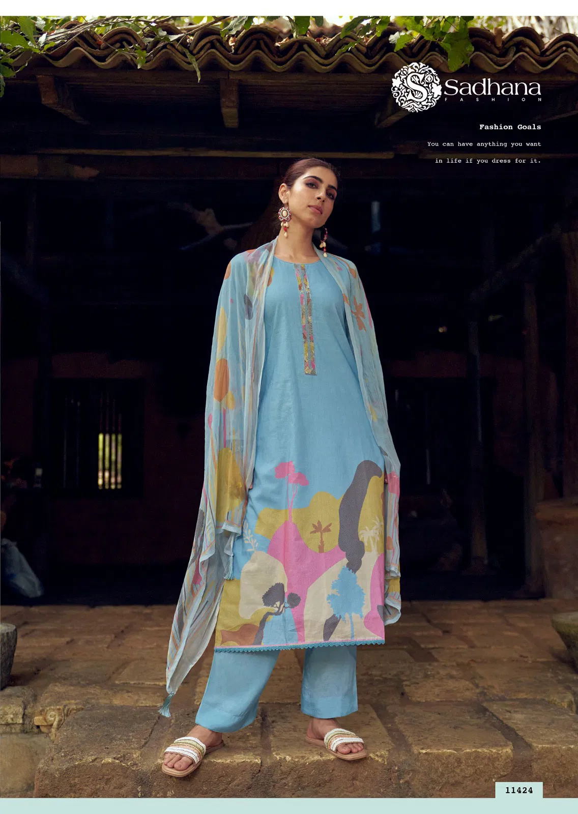 Nasrin By Sadhana Lawn Cotton Digital Printed Dress Material Exporters In India