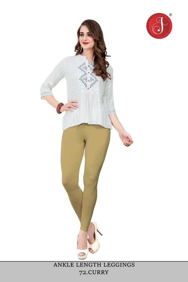 Ankle Cotton Lycra Leggings Western Catalog