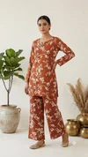 K 1141 By Naisha Printed Cotton Co Ord Set
