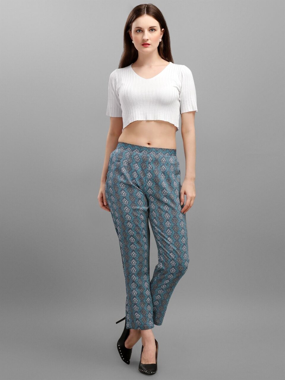 Pent 1 Latest fancy Designer Regular Wear Printed Cotton Western Collection
