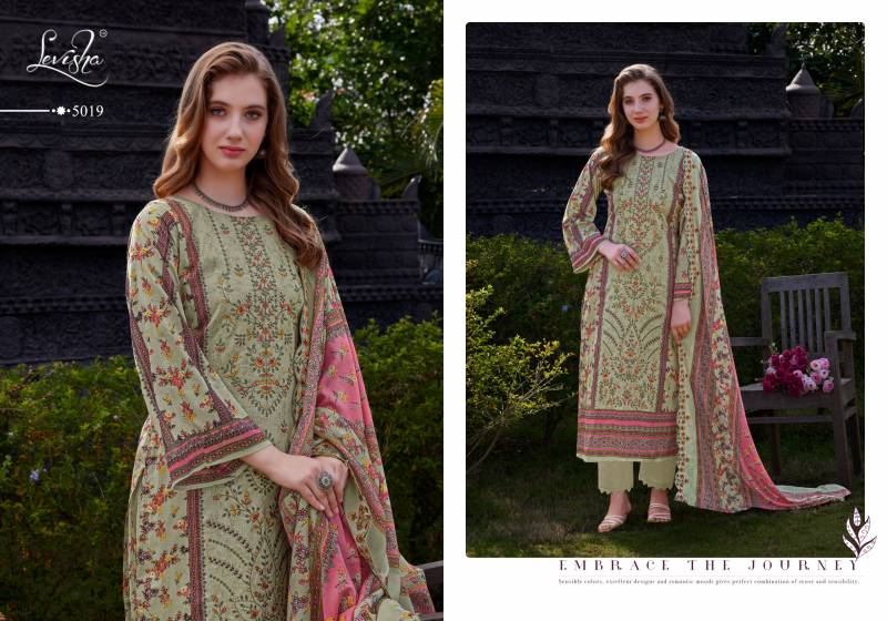 Madhubala 5 By Levisha Cambric Lawn Cotton Dress Material Orders In India