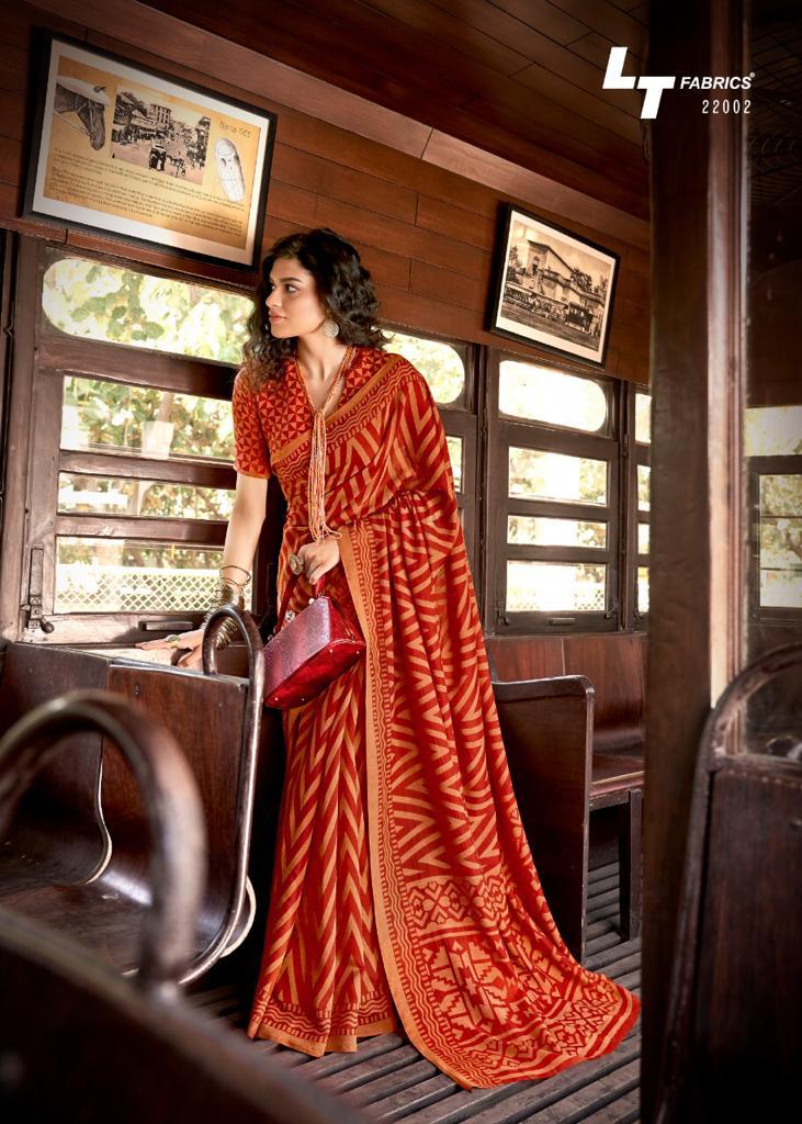 Lt Moksha Latest Fancy Designer Festive Wear Heavy Stylish Linen Braso Silk Saree Collection