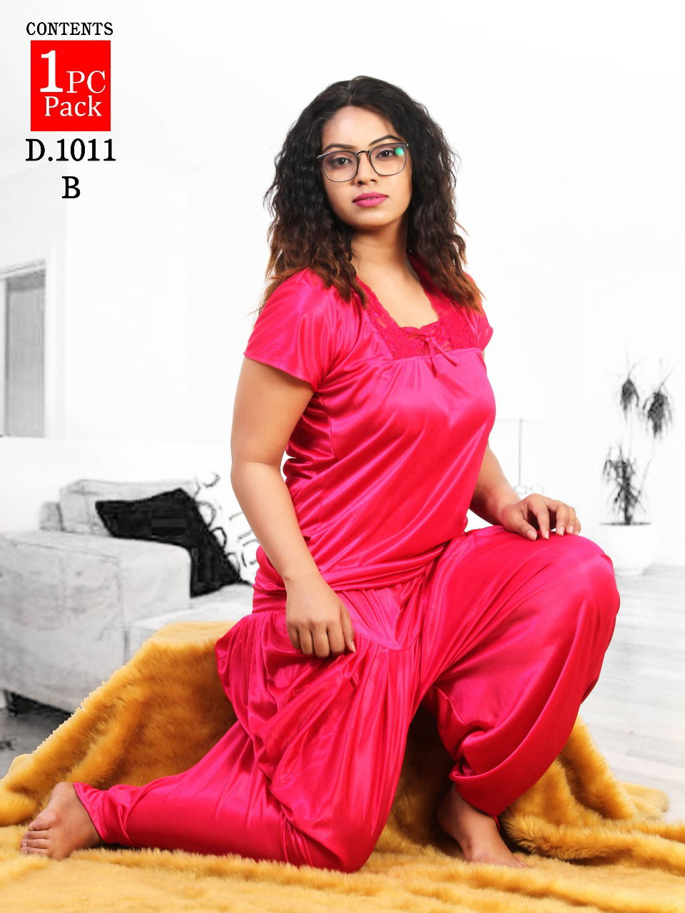 Finesta 1011 Satin Latest Hosiery Cotton Patyala Plain Western Night suits Collection