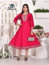 Anarkali Vol 1 By Sankheswer Roman Silk Anarkali Kurtis Suppliers In India
