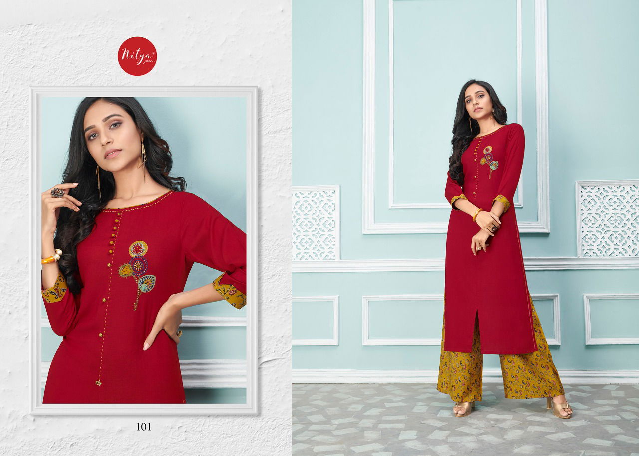 LT FABRICS GLORY Latest Fancy Festive Wear Heavy Designer Rayon Kurtis With Bottom Collection