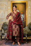 Naisha K 403 Cotton Embroidery Work Designer Kurti With Pant Dupatta Bulk Orders In India