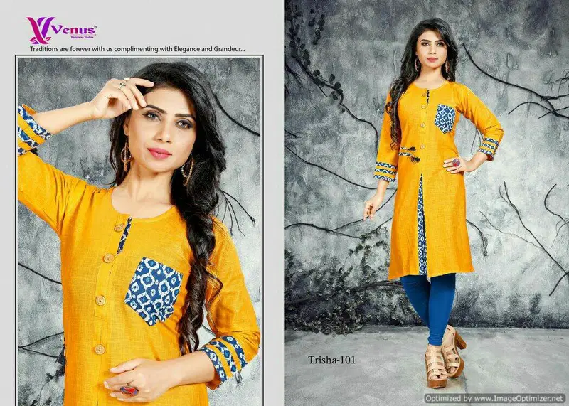 Trisha Vol-1 Designer Stylish Casua Wear Long Sleeves Kurti Collection