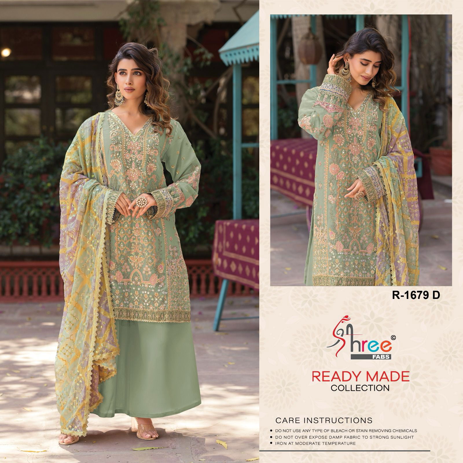R 1679 By Shree Ragga Chiffon Pakistani Readymade Suits Orders In India
