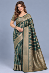 Schc Swara N Soft Lichi Banarasi Silk Wedding Saree