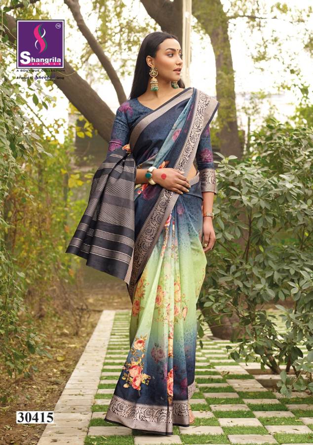 Shangrila Nitara Digital Latest Collection of Designer Printed Silk Saree 