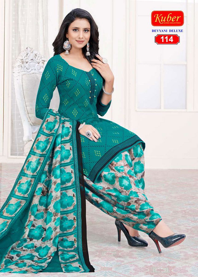 Kuber Divyani Deluxe Printed Latest Fancy Designer Regular Casual Wear Cotton Ready Made Dress Collection
