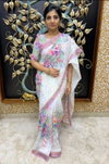 Mg 322 Linen Digital Printed Saree Catalog
