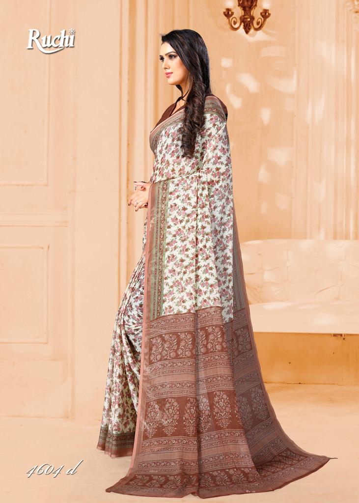 RUCHI SUPER KESAR CHIFFON 46TH EDITION Latest Regular Wear Printed Saree Collection