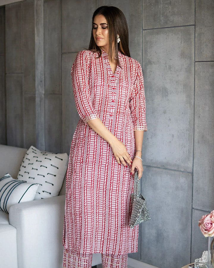 Podar Printed Pure Cotton Kurtis With Bottom Catalog
