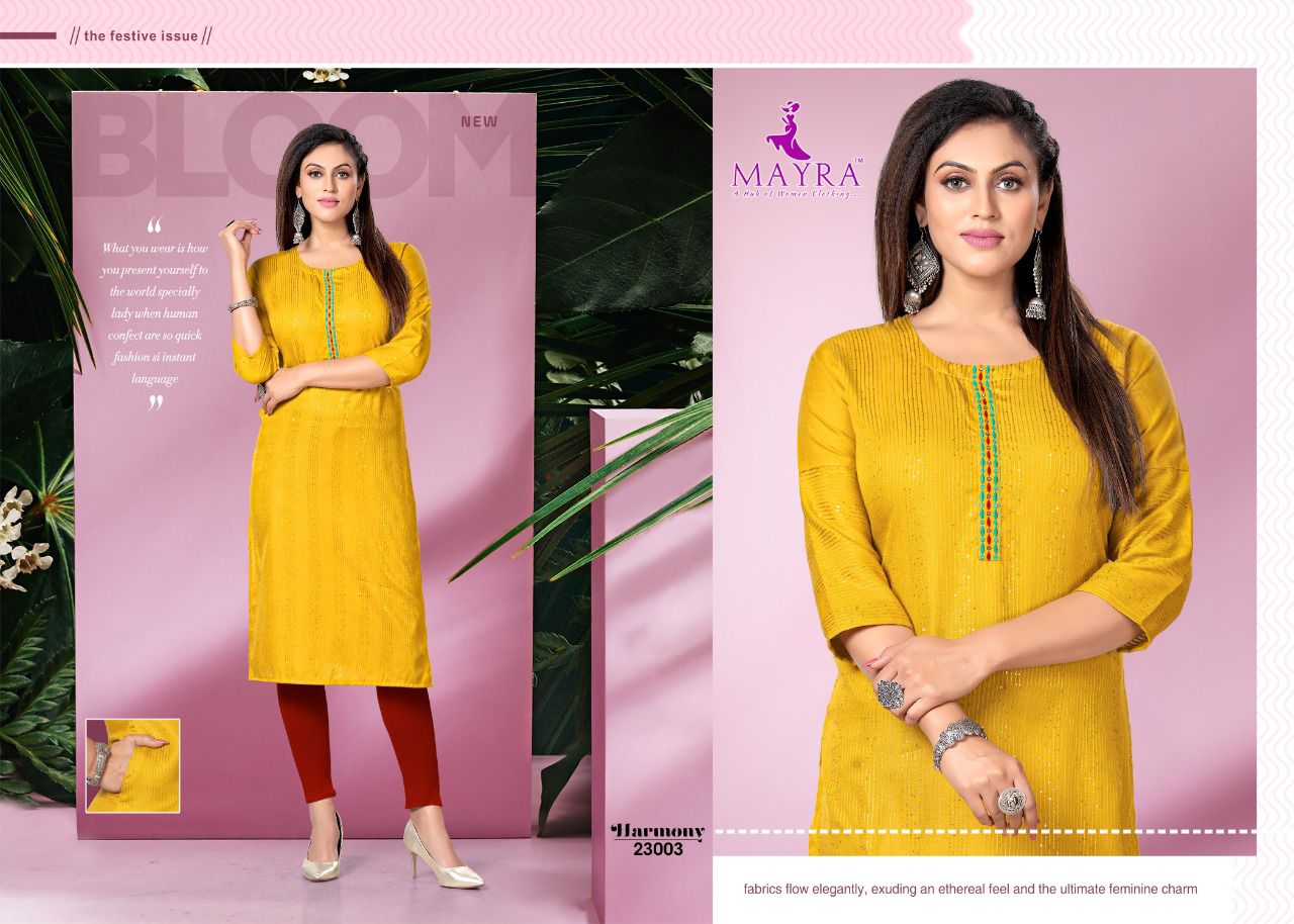 Mayra Harmony Cotton Daily Wear Printed Designer Kurti Collection
