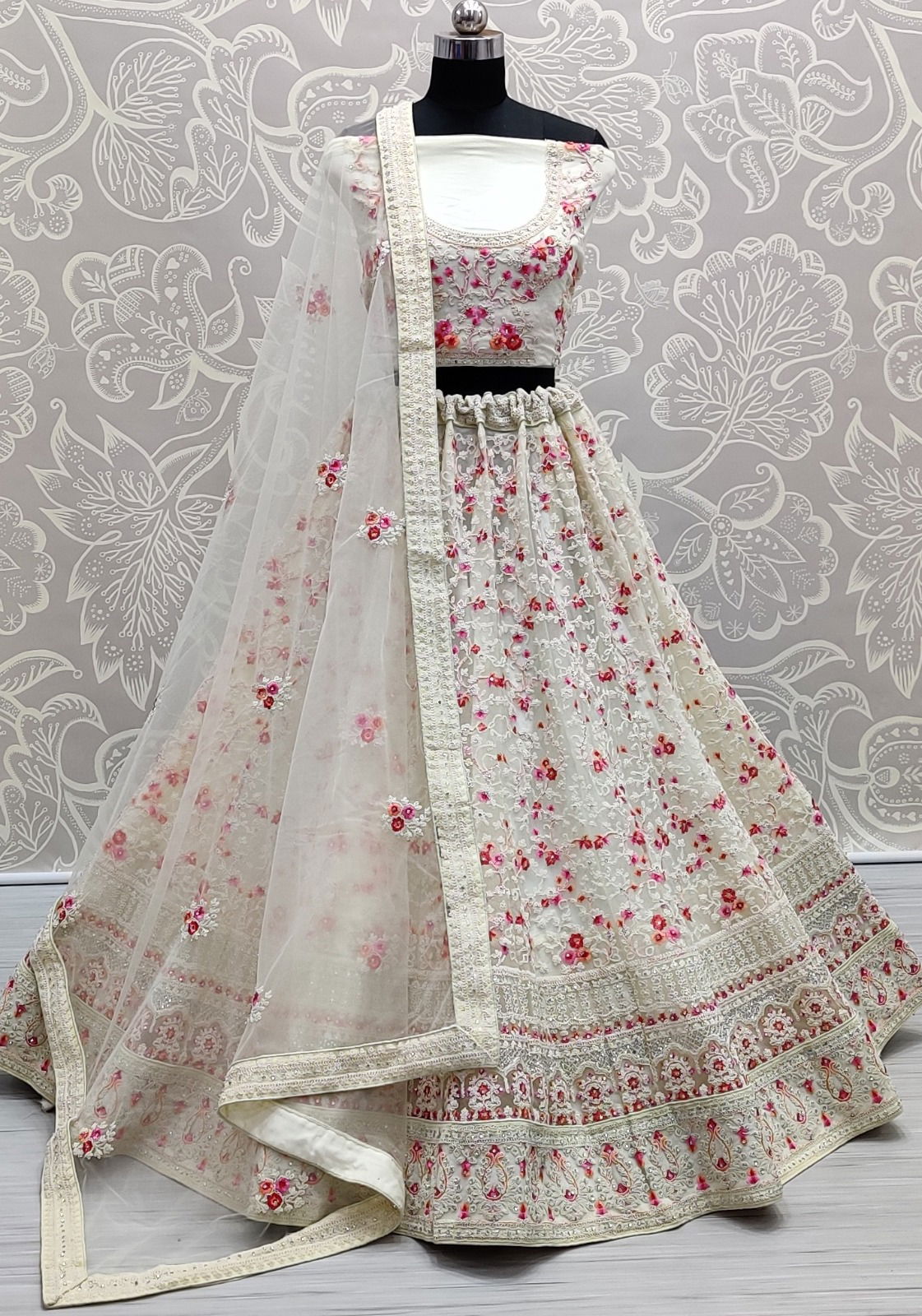 Anjani Art 2731 Heavy Net Embroidery Party Wear Lehenga Choli Wholesale Online