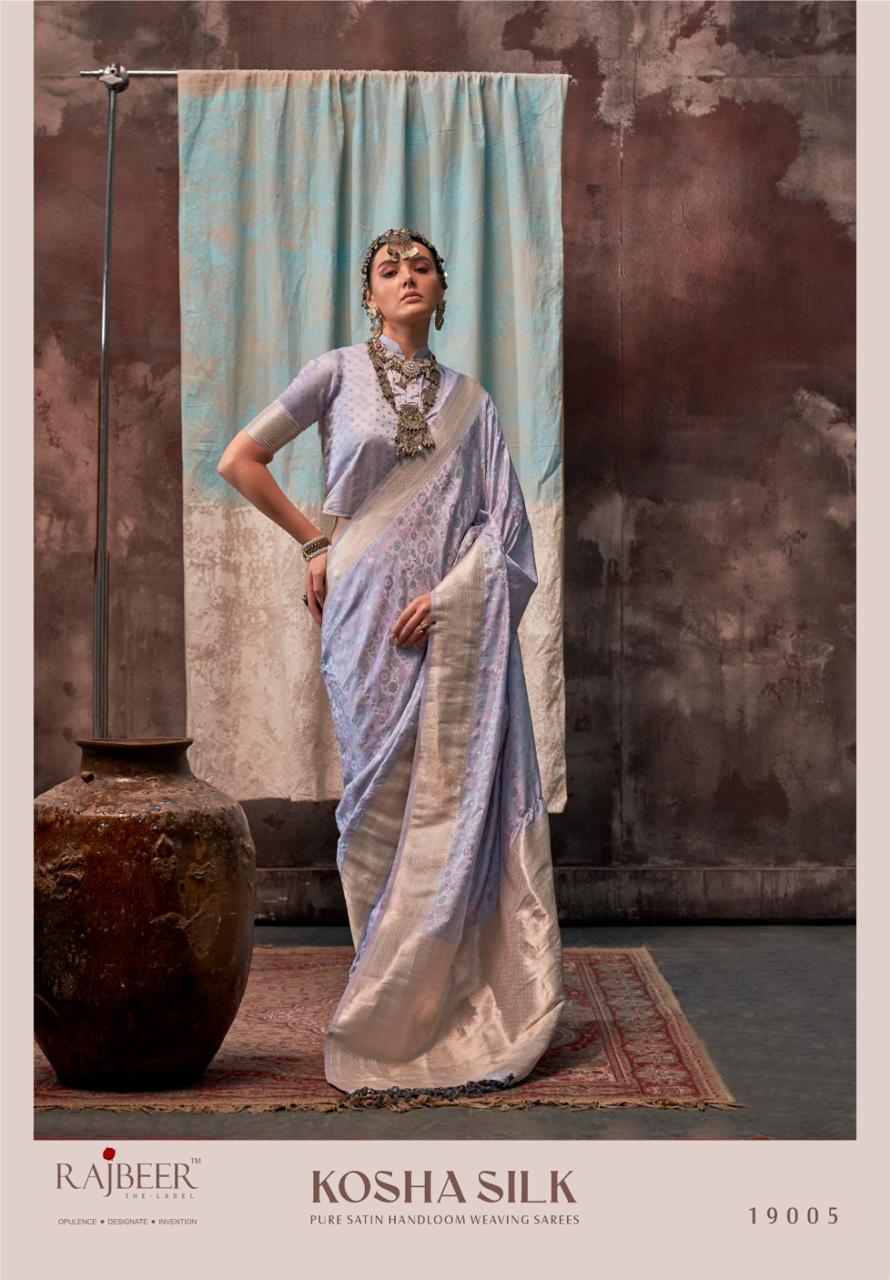 Kosha Silk By Rajbeer Satin Handloom Sarees Wholesale Shop In India