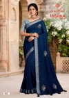 Mishka Vol 1 By Kashvi Linen Silk With Diamond Work Saree

