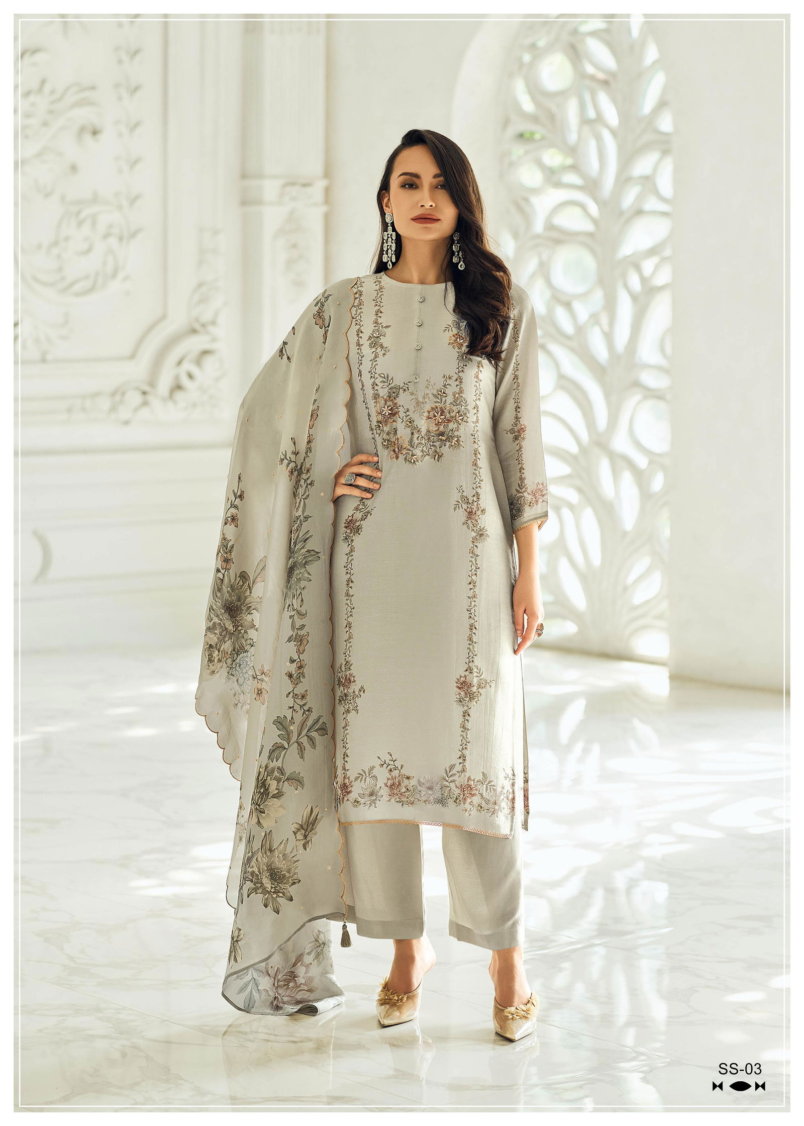 Shirish By Varsha Viscose Muslin Printed Salwar Suits Wholesale In India
