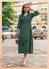 Angoori By Mittoo Rayon Thread Work Designer Kurtis Wholesale Price In Surat