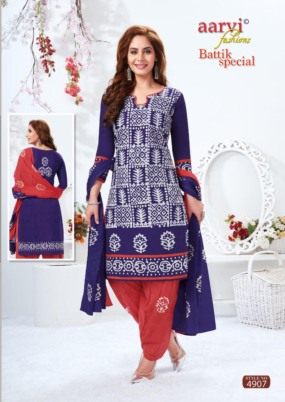 Aarvi Batik Special 13 Regular Wear Cotton Printed Ready Made Latest Collection

