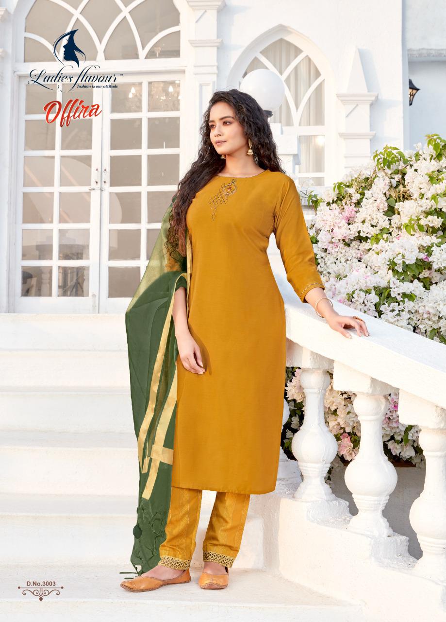 Ladies Flavour Offira Latest Fancy Casual Wear Heavy Nylon Viscose With Embroidery With Hand work Readymade Collection

