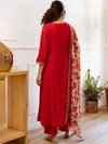 Dhruvi 355 Silk Embroidered Kurti With Pant Dupatta Wholesale Suppliers In Mumbai
