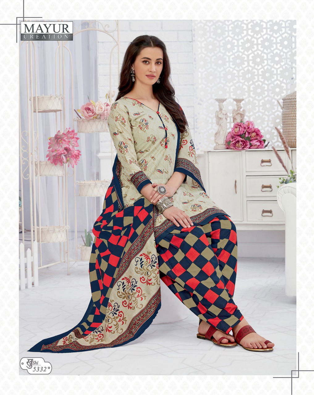 Mayur Khusi 53 Latest Designer Printed Pure Cotton Slawar Suit Collection 