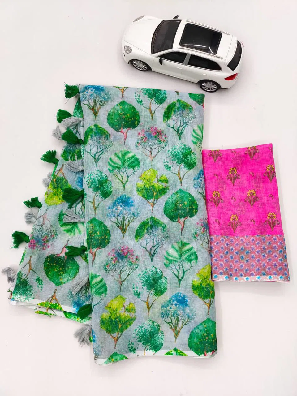 Mg 145 Mangalya  Linen Digital Printed Designer Saree catalog 