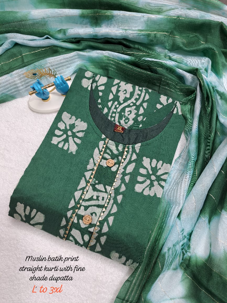 Elegance Rich Look Masleen Kurti With Dupatta Catalog