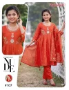 Madhubala Kids Roman Silk Embroidered Kurti Set