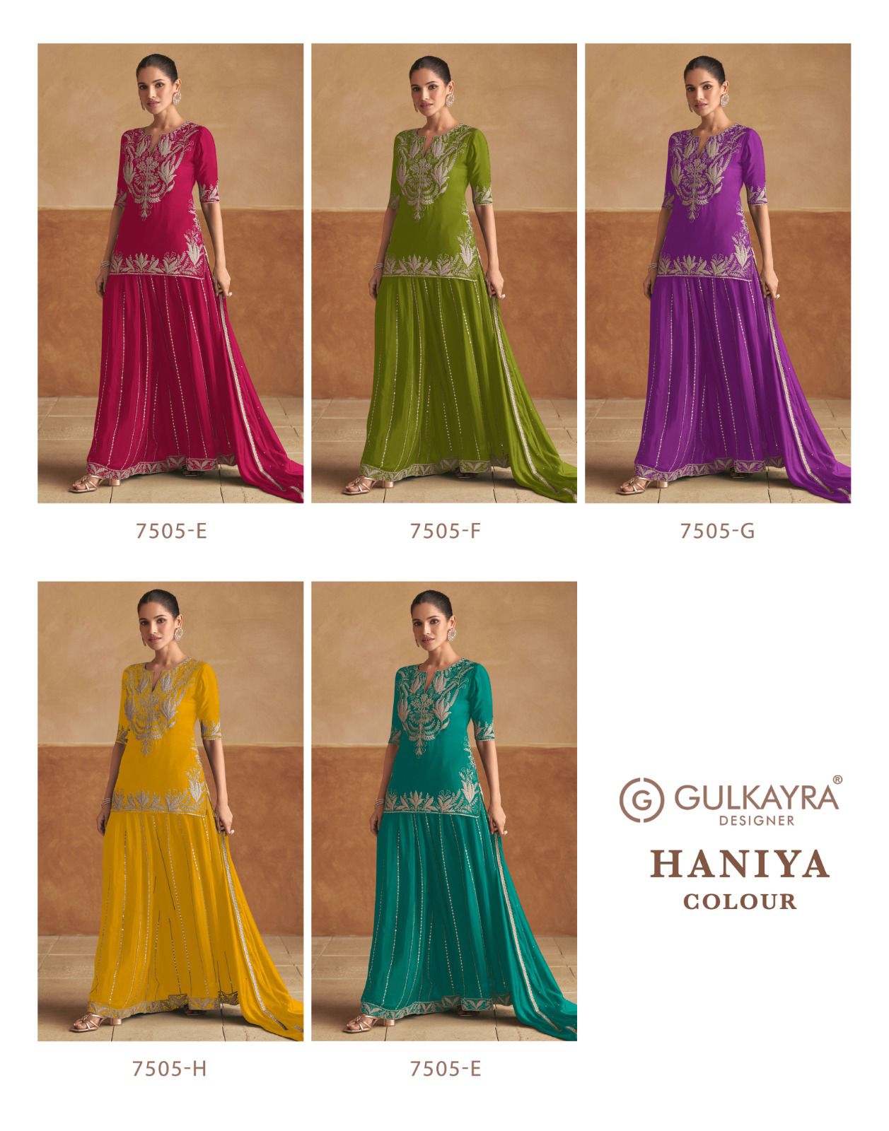 Haniya Colour By Gulkayra Real Chinon Designer Readymade Suits Orders In India