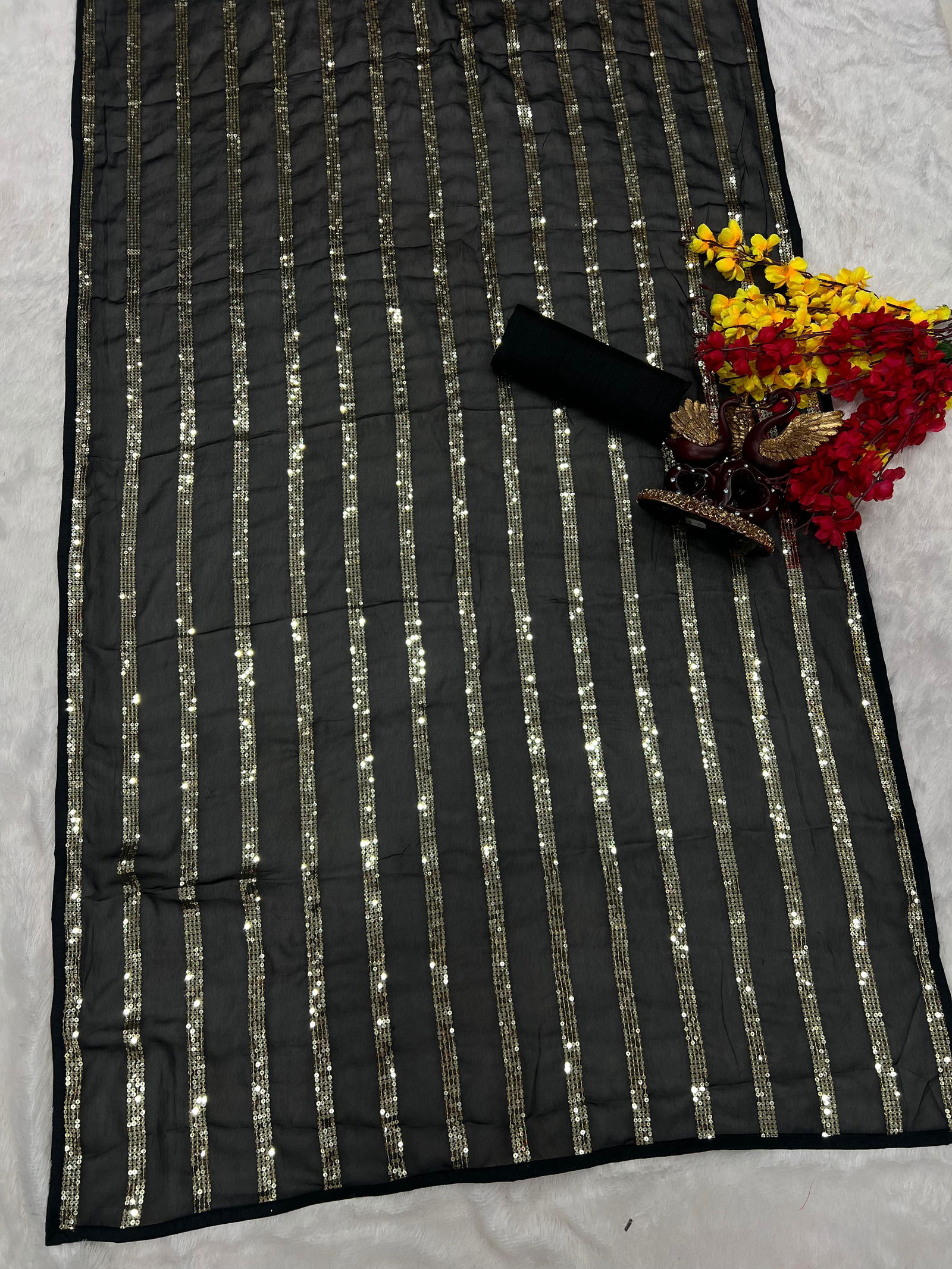 5292 Designer Georgette Party Wear Sarees Catalog