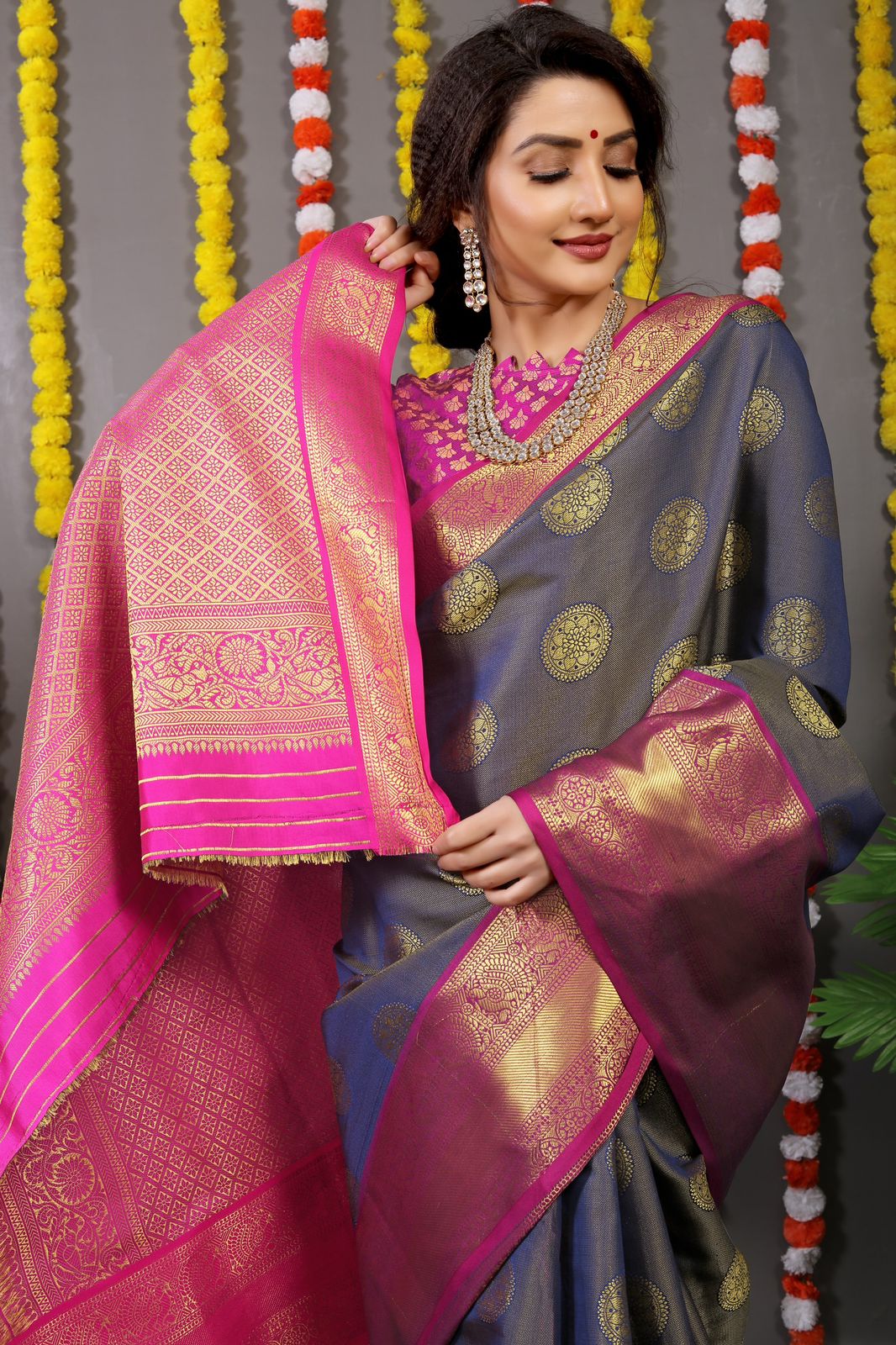 MS New Gola Tissue Kanchipuram Silk Designer Sarees Catalog