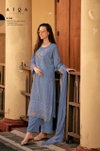Hemline Ladolce By Aiqa Bemrg Muslin Silk Designer Salwar Kameez Exporters In India