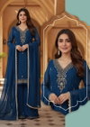 Naisha K 325 Georgette Handwork Top With Bottom Dupatta Bulk Orders In India