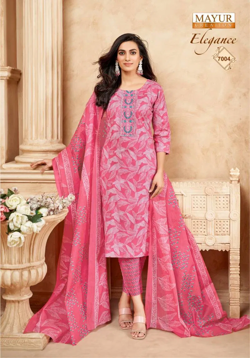 Elegance Vol 7 By Mayur Printed Dress Material Wholesale Market In Surat