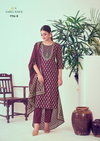 Label Khoj 9705 A To 9711 B Nx Roman Silk Embroidery Readymade Suits Wholesale Online