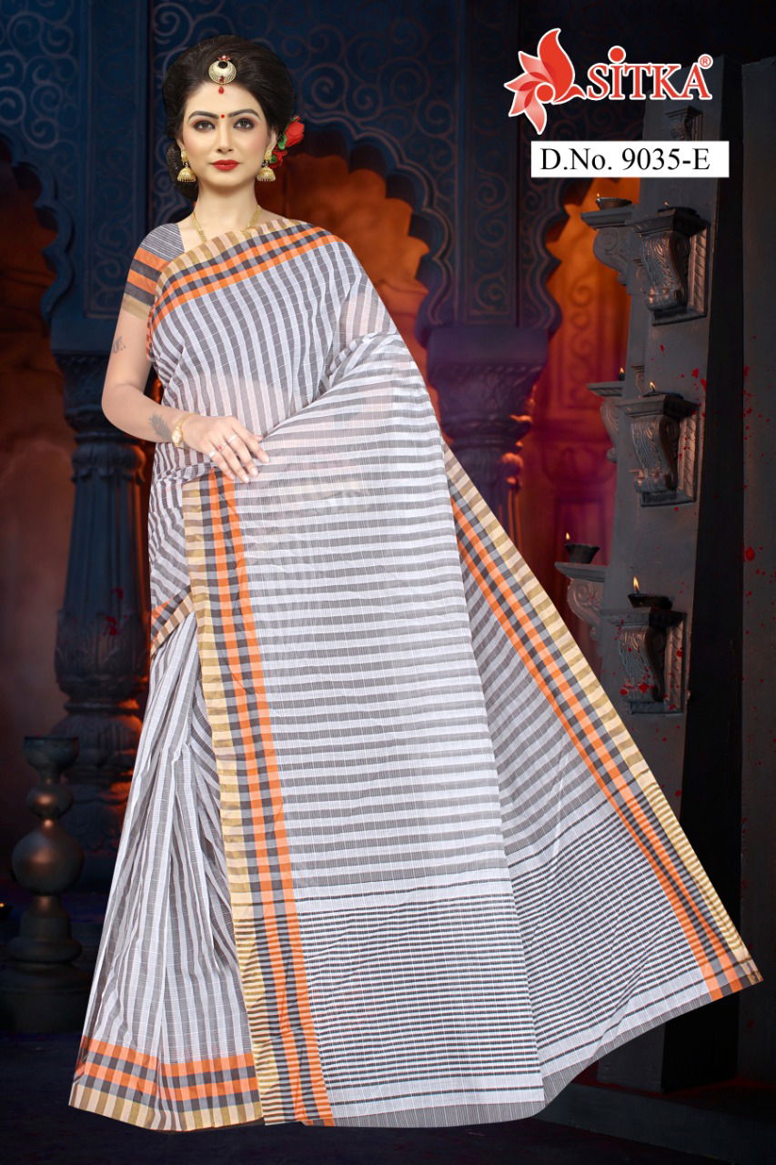 Deepa 9035 Latest Designer Casual Wear Poly Cotton Printed Sarees Collection
