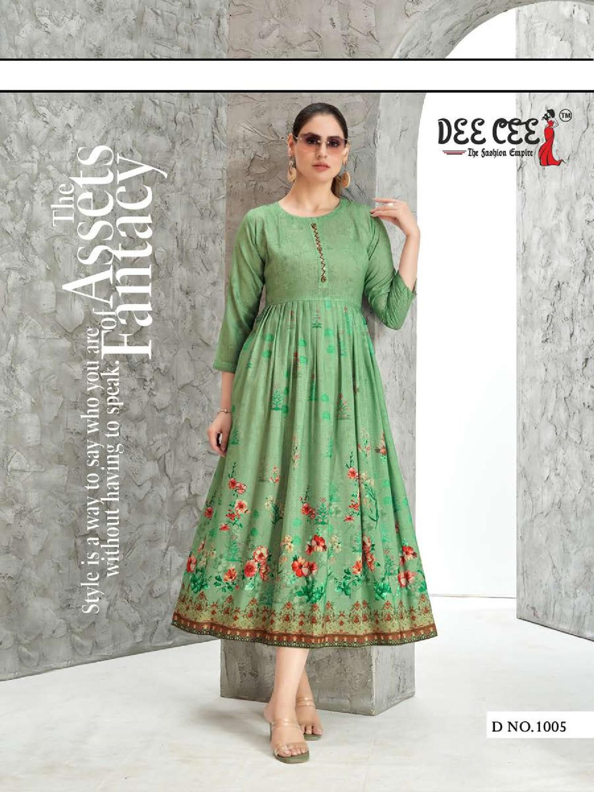 Erika Vol 1 By Dee Cee Printed Anarkali Kurtis Wholesale Market in Surat with Price
