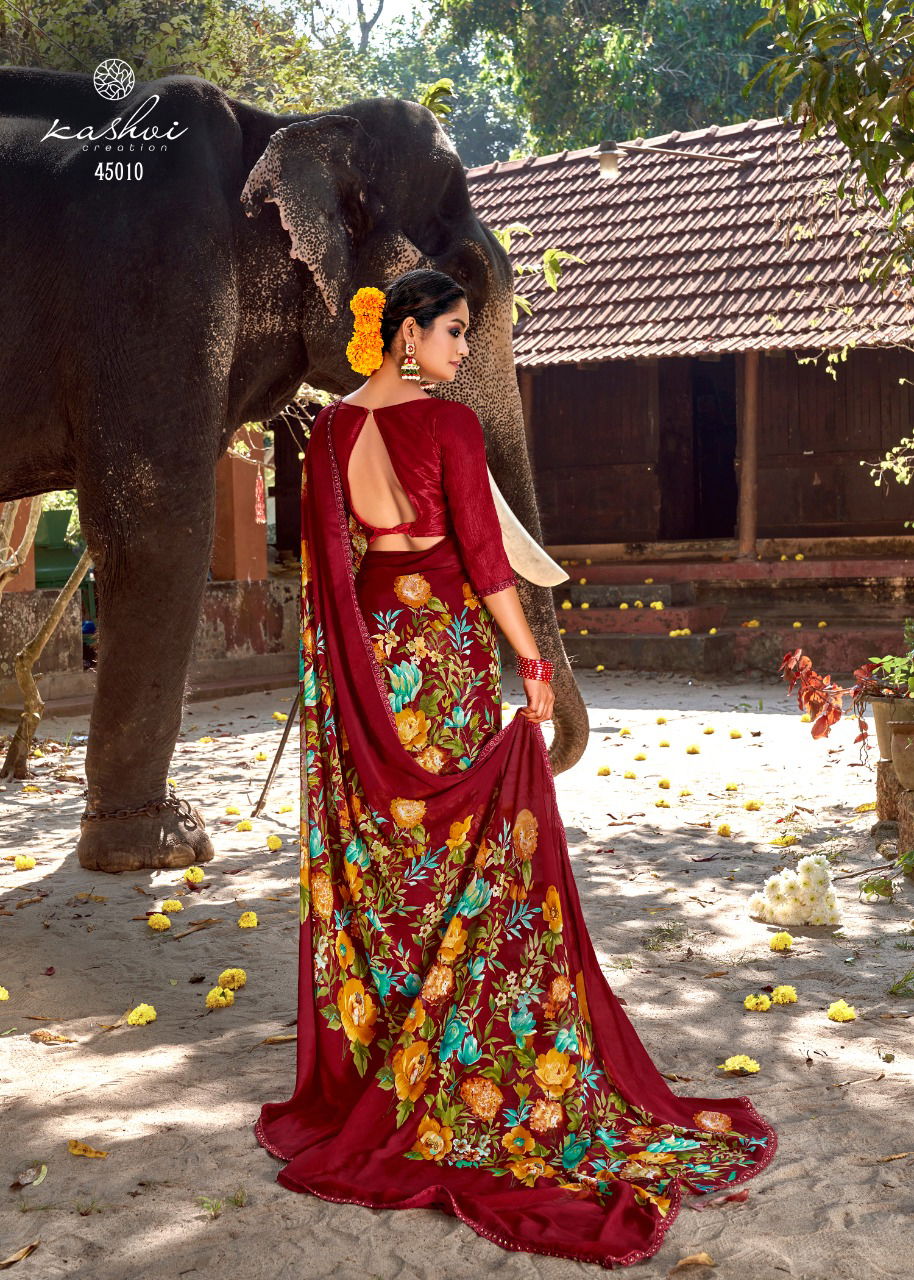 Kashvi Nirali Fancy Latest Fancy Designer Heavy Regular Casual Wear Chiffon Printed Sarees Collection

