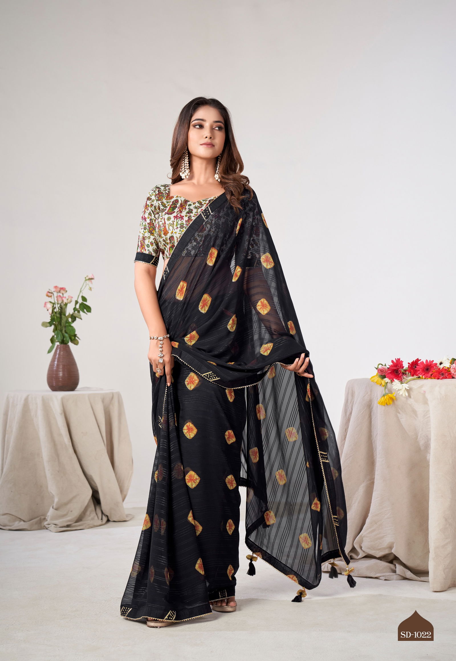 Sadi Hits By Sr Georgette Fancy Saree Wholesalers In Delhi