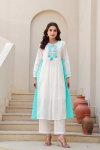 Naisha K 161 Cotton Embroidered Readymade Suit Wholesale Suppliers In India