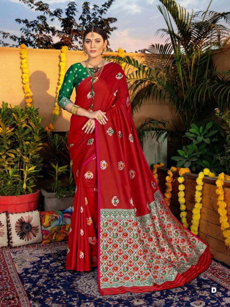 Shangrila Sonpari Latest Fancy Designer Wedding Wear Heavy Soft Silk Weaving Sarees Collection